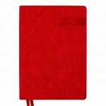 Щоденник А5 дата Leo Planner 'Boss', м’який, 368 стор., червоний, 252420 252420