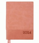 Щоденник А5 дата Leo Planner 'Velvet', м’який, 368 стор., рожевий, 252430 252430