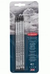 Набір цільнографітних водорозчинних олівців 'Graphitone' 4шт. (2В,4В,6В,8В) 'DERWENT' 34304