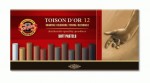 Набір пастелі TOISON D’OR, 12 кол. коричневі відтінки