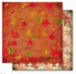 Папір для скрапбукінгу Autumn 190g, 30,5x30,5 см. (двохсторонній+глітер) 10401 10401