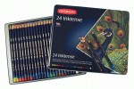 Набір кольорових акварельних олівців ( імітація кит.туші) в металічній коробці на 24кол. D-0700929