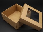 Коробка збірна картонна, крафт, 13х13х6см. OA-1 OA-1