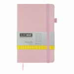 Книга записна ETALON 125*195, 96 арк., клітинка, обкл. штучна шкіра, рожевий, BM.291160-10 BM.291160-10