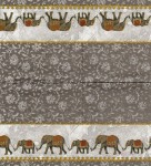 Салфетка для декупажа 'Индийские слоники', 33 * 33 см, 3-х слойные