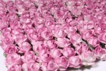 Набор декоративных бумажных роз на стеблях Сиреневые 1,5 см. 12 шт HY0010018504-1