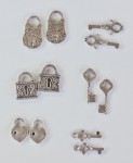 Набір металевих підвісок Ключики-Замочки, 6 видів по 2шт., ScrapBerry’s SCB0610001