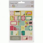 Набор мини карточек для Project Life, Mom, 40шт., American Crafts 380249