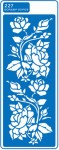 Трафарет многоразовый самоклеющийся, 8,5*23,5см, №227 Бордюр из роз №227