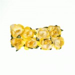 Троянди паперові Ніжно-жовті, 8 шт. 2,5 см. SCB280506