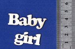 Чипборд 'Baby girl' 40х55мм SL-039 СЛ-039