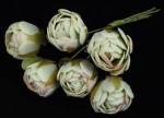 Бутон троянди, велюровий, салатово-рожевий 2,5см. 1шт. 5-65332-2 5-65332-2