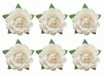 Квіти чайної троянди, білі, d18мм, 6шт. SCB291801 SCB291801