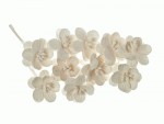 Цветы вишни с тутовой бумаги, белый, d25мм, 10шт. SCB300201 SCB300201