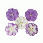 Набір подвійних квітів Братки, фіолетовий, d35мм, 4шт. SCB300404 SCB300404