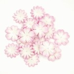 Набор цветов из тутовой бумаги 2 вида ,белый с розовым, 20 шт, SCB300801 SCB300801