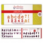 Набір ножів для вирізання алфавіт Noble Roman Lower Case, 40шт., Spellbinders PTF-03