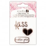 Набір штампиків StudioG : Kiss, Cutie pie, Серце. VC0058-4