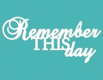 Чипборд 'Remember this day' 50х90мм SL-272 SL-272