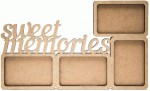 Заготовка рамка Sweet Memories , МДФ , 43х27х0,6см , 1шт, Rosa Talend