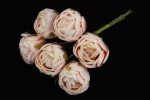 Бутон троянди, велюровий, персиковий 2,5см. 1шт. 5-65332