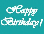 Чипборд 'Happy birthday 03', 50х85мм SL-157 SL-157