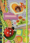 Щоденник шкільний, 3D обкладинка, Ladybug on a leaf, 48арк. КВТ-1402 Мандарин КВТ-1402
