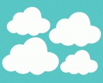 Чипборд 'Набор облаков', 100х70мм G-005 G-005