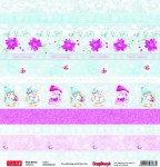 Двусторонняя бумага для скрапбукинга 30х30см Cards 1, 190г/м2, Xmas Berries SCB220607507 SCB220607507