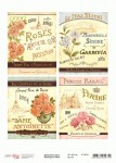 Бумага для декупажа Французские цветы, 21*30см, 55г/м2, Rosa START 