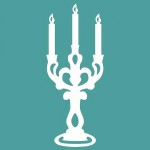 Чипборд 'Подсвечник' 67*27мм, М-029 М-029