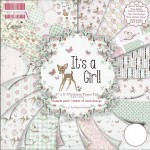 Набор бумаги для скрапбукинга It’s a Girl!, 15x15см, 64арк., First Edition