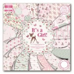 Набір паперу для скрапбукінгу It’s a Girl!, 30x30см, 48арк., First Edition FEPAD078
