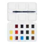 Набор акварельных красок VAN GOGH Pocket Box, 12цв.+3 безпл.+кисточка, в пластмассовом кювете 20808632