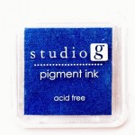 Чернила пигментные Blue, 5х5см, Studio G 