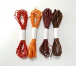 Набір кольорових шнурів 'Фарби осені', бавовна, 4шт по 3м, 1,3мм, HY20014 HY20014