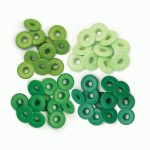 Набор люверсов Wide Eyelets – Aluminum Green, 40 шт, d5мм, 41588-6 41588-6