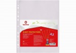Файл для документів А3 Optima, 40 мкм., вертикальний, фактура 'глянець' (50 шт/уп), O35111 O35111