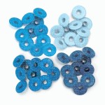 Набір люверсів Wide Eyelets – Shimmer Blue, 32 шт, d5мм, 41614-2 41614-2