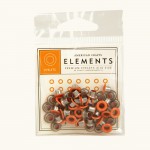 Набор люверсов 0,5 см. 50 штук, оранжевые Medium eyelets, American crafts 8327 8327