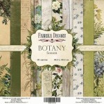 Набор двусторонней бумаги для скрапбукинга 20 * 20 см 'Botany summer', 200г / м2, 10 л., FDSP-02018 FDSP-02018