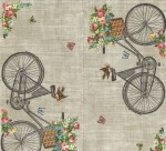 Декупажні серветки 'Велосипед з квітами', 33*33 см, 18,5 г/м2, 20 шт, Abiente