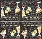 Декупажные салфетки 'Мороженое', 33 * 33 см, 18,5 г / м2, 20 шт, Abiente