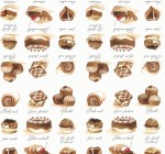 Декупажные салфетки 'Шоколадные пирожные', 33 * 33 см, 18,5 г / м2, 20 шт, Abiente