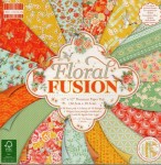 Набор бумаги для скрапбукинга Floral Fusion, 30x30см, 48арк., First Edition, FEPAD155 FEPAD155
