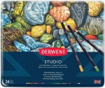 Набір кольорових олівців Studio 24шт. металева коробка, Derwent 32197
