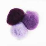 Набор шерсти для валяния кардочесанои 'Фиолетовые оттенки', 3 кол.х10 г, Rosa Talent 1203370