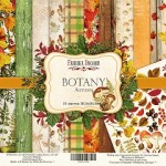 Набор двусторонней бумаги для скрапбукинга 30 * 30см 'Botany autumn', 200г / м2, 10 л. FDSP-01035 FDSP-01035