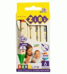 Олівці воскові JUMBO, BABY Line. 6 кольорів, трикутні, ZB.2483 ZB.2483