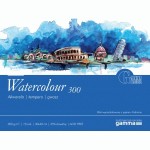 Склейка для акварелі Watercolour (30х40), 300г/м2, 10арк., папір Fabriano, GAMMA